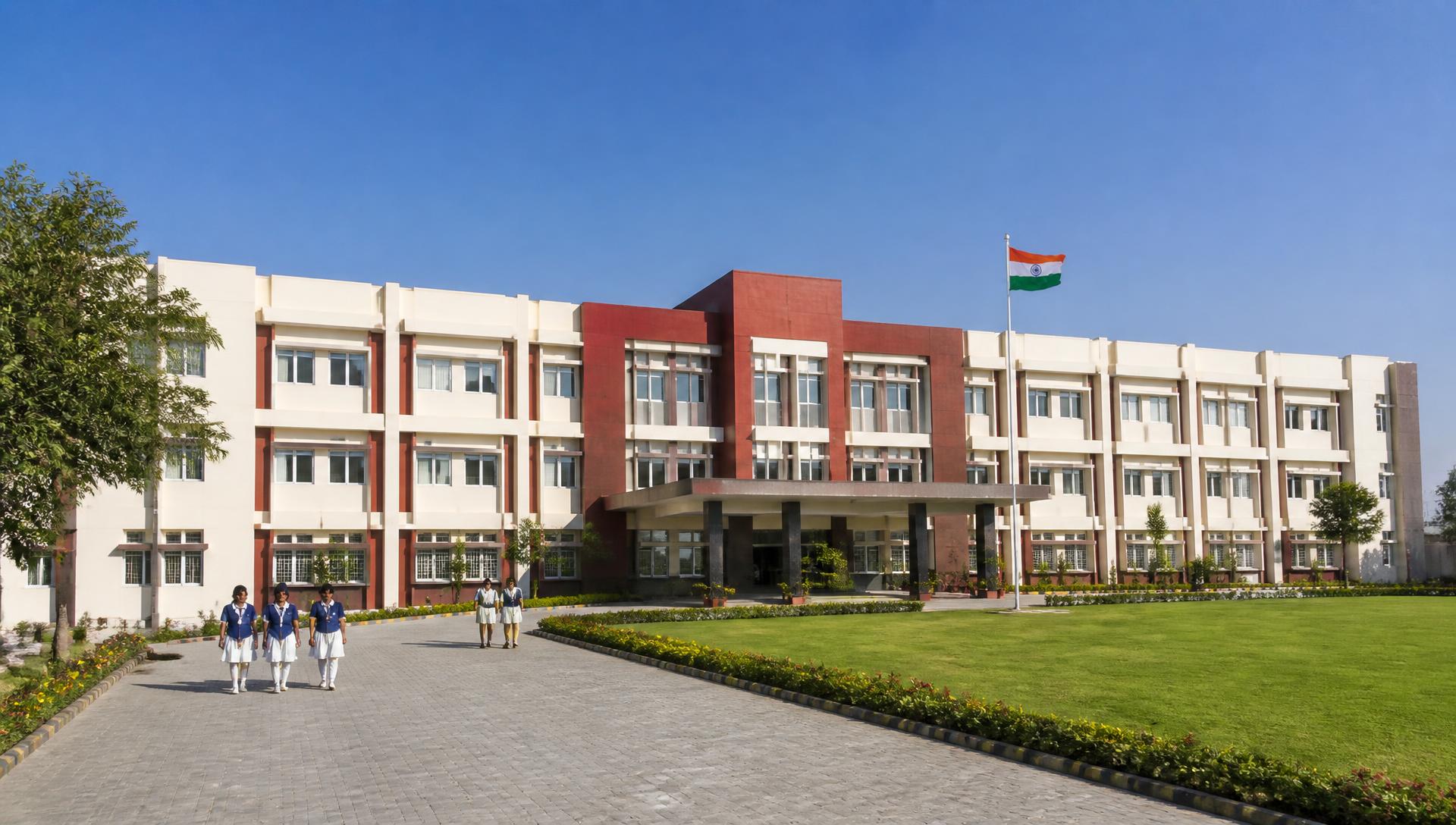 The main academic block of Goalpokher Pioneer Children's Academy, Hardoi