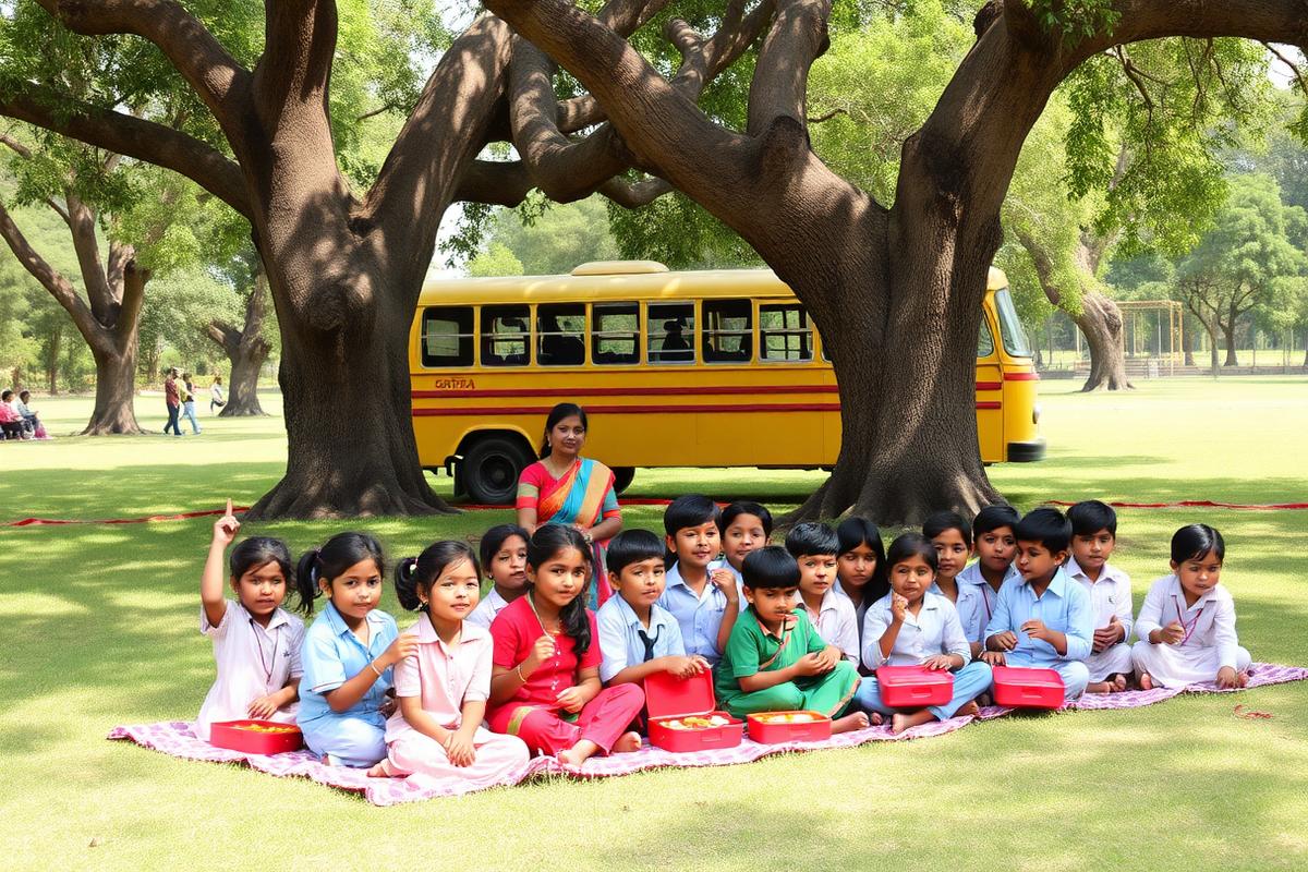 Class V picnic to Naimisharanya grove