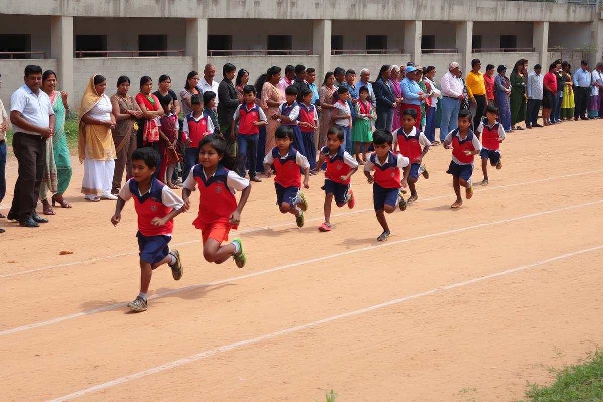 100 m final, Inter-House Athletics Meet
